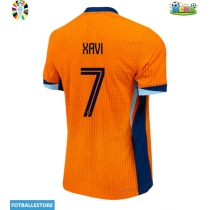 Nederland Xavi Simons #7 Hjemmedrakt EM 2024 Kortermet